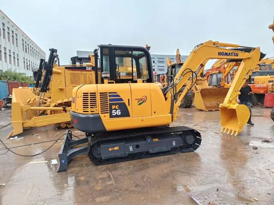 Used Komatsu Small Excavator PC56  Japan Heavy-duty Construction Equipment