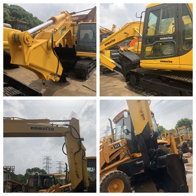 Komatsu PC60 Used Excavator With A Push Knife Digger Zero Tail Swing