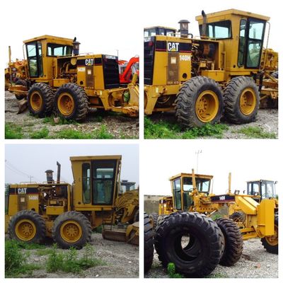 Heavy Duty CAT 140H Used Motor Grader 173HP 129kW 2200 rpm