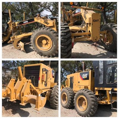 Used CAT 140K Motor Grader 454L Fuel Capacity with 14ft Blade