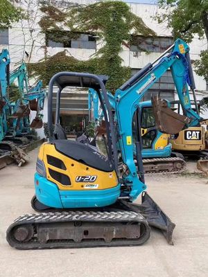 3 Cylinder Diesel Engine Used Crawler Excavator KUBOTA U20