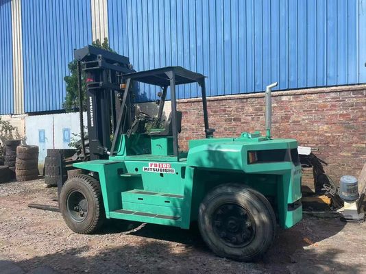 Air Cooled Used Forklift MITSUBISHI FD100 50HP For Construction