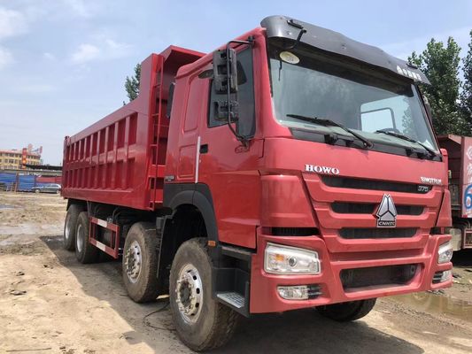 HOWO 375 Used Dump Truck 40 Tonnes Towing Capacity For Construction