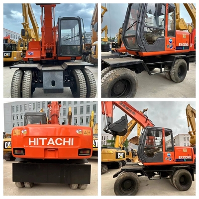Used Hitachi EX100Wd Excavator Zero Tail Swing Ideal For Urban Construction