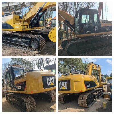 Used CAT 312D 12 Ton Medium Excavator 72.0 kW Diesel Engine 0.50 m³ Bucket Crawler Excavator Second Hand